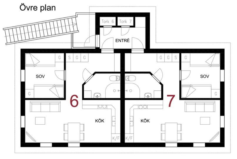 Апартаменты Lullens Stugby - Laegenhetshuset 6-9 Bruksvallarna Экстерьер фото